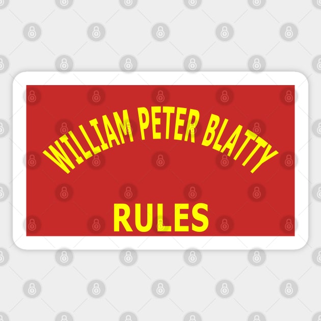 William Peter Blatty Sticker by Lyvershop